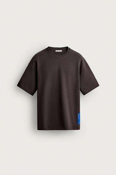 INTERLOCK PATCH SWEATSHIRT — Chocolate brown 1