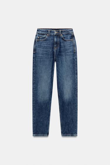 QUẦN JEANS Z1975 MOM FIT CẠP CAO - Xanh dương từ Zara