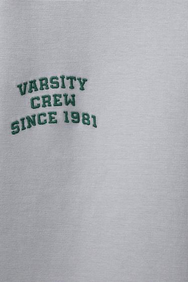 VARSITY T-SHIRT - Grey by Zara - Image 3