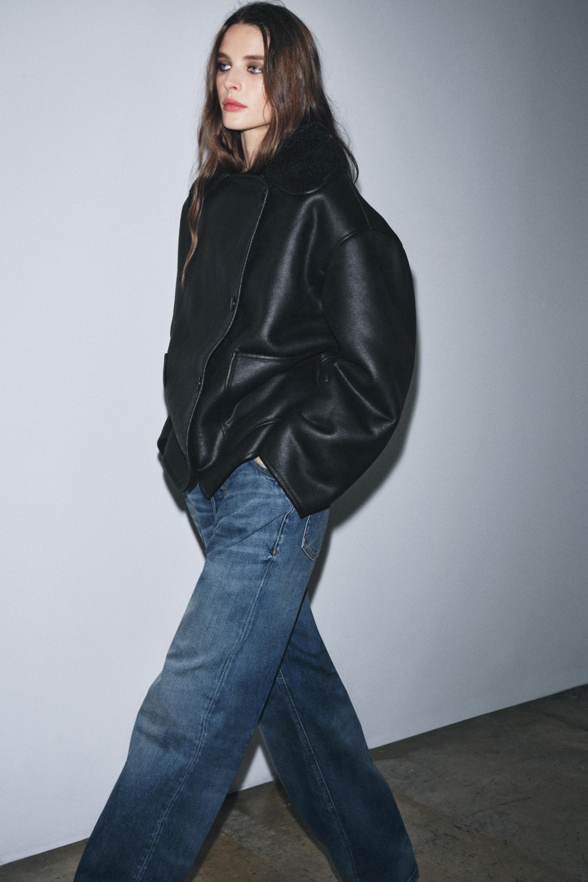 ZARA ZW ダブルフェイスジャケット ボア襟 美品 ZARA✳︎ ZW 