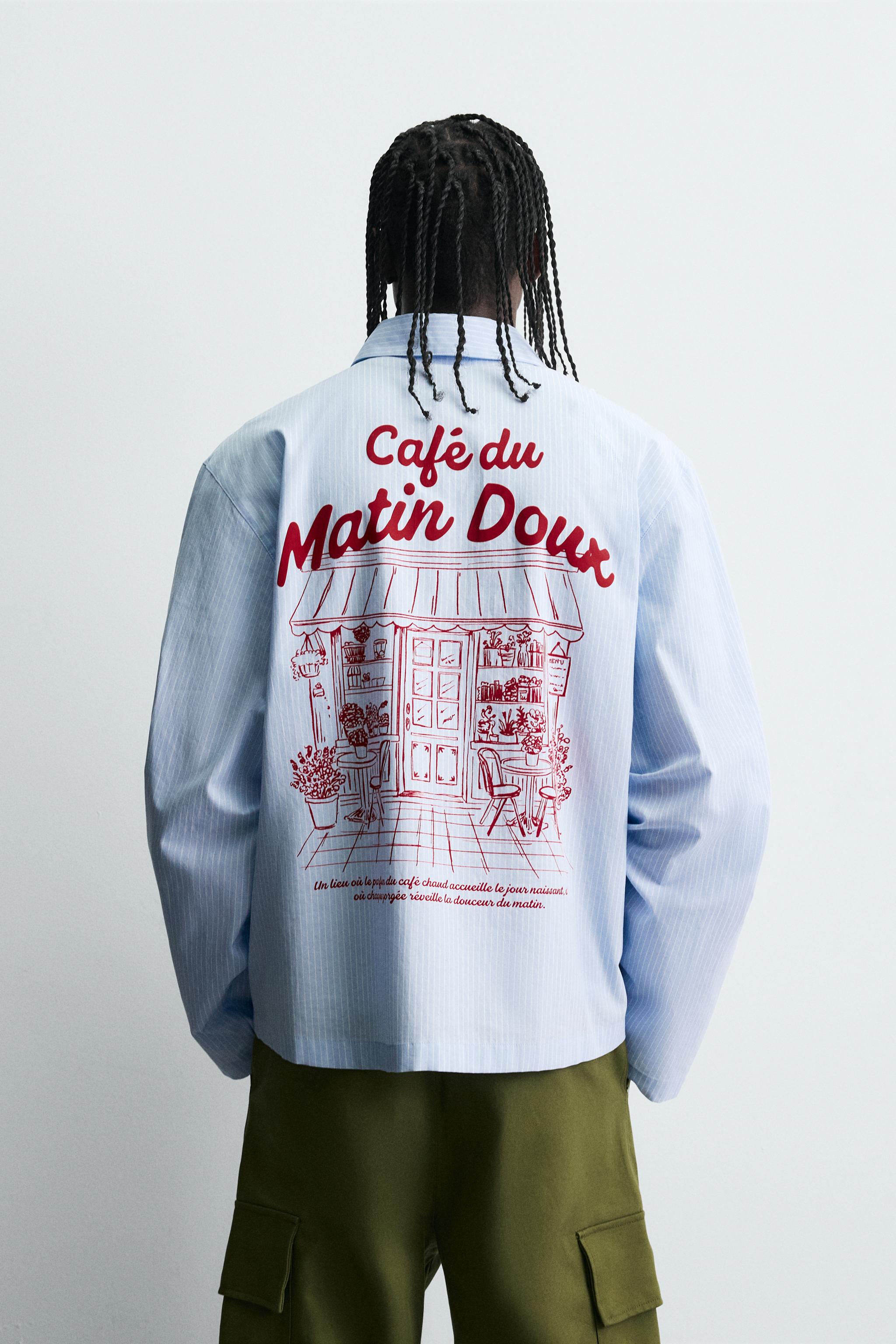 CHEMISE À RAYURES IMPRIMÉ GRAPHIQUE