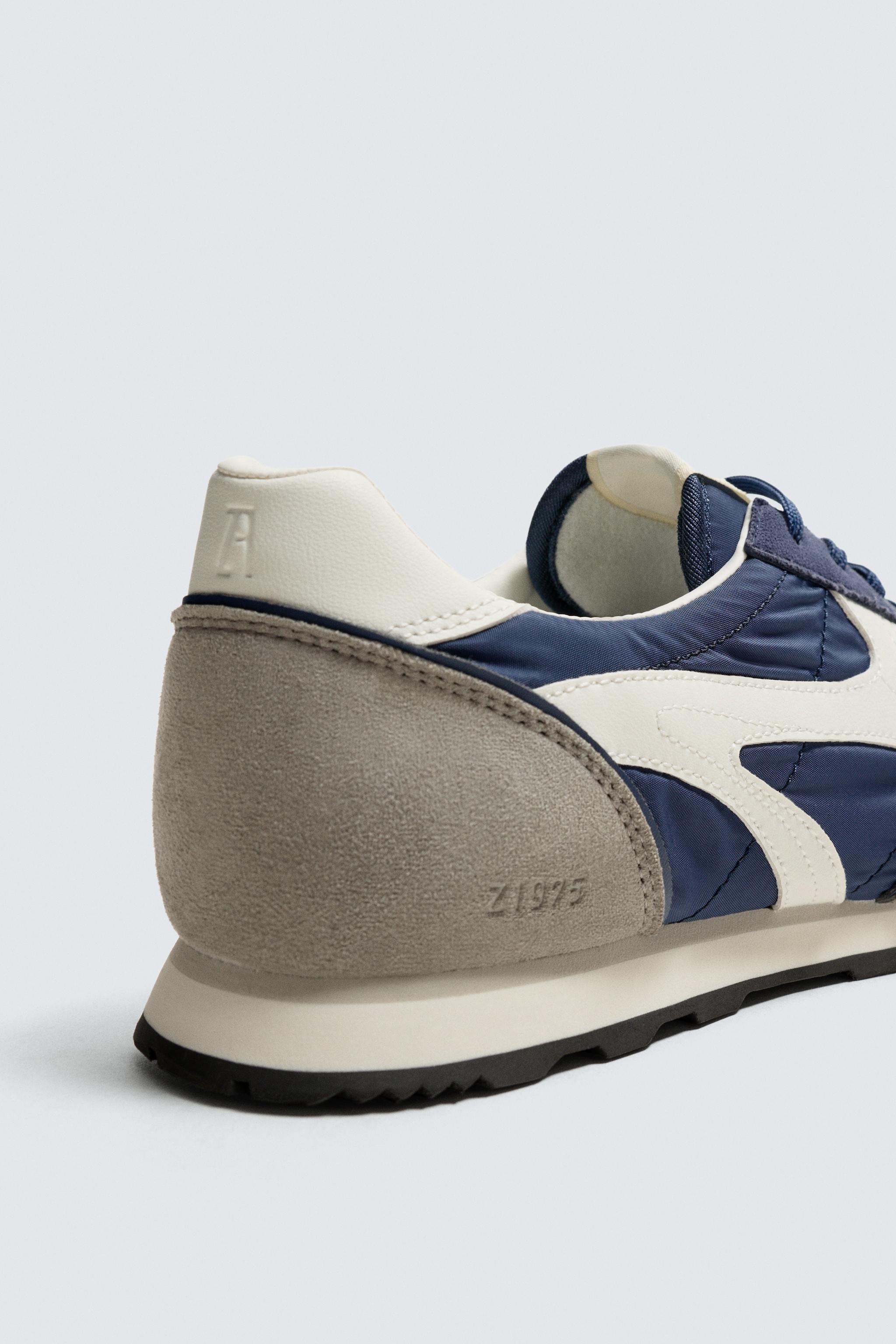 レトロスタイルスニーカー - ブルー | ZARA Japan / 日本