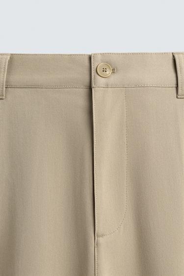 PANTALON STRAIGHT FIT CONFORT - Beige de Zara - Image 8
