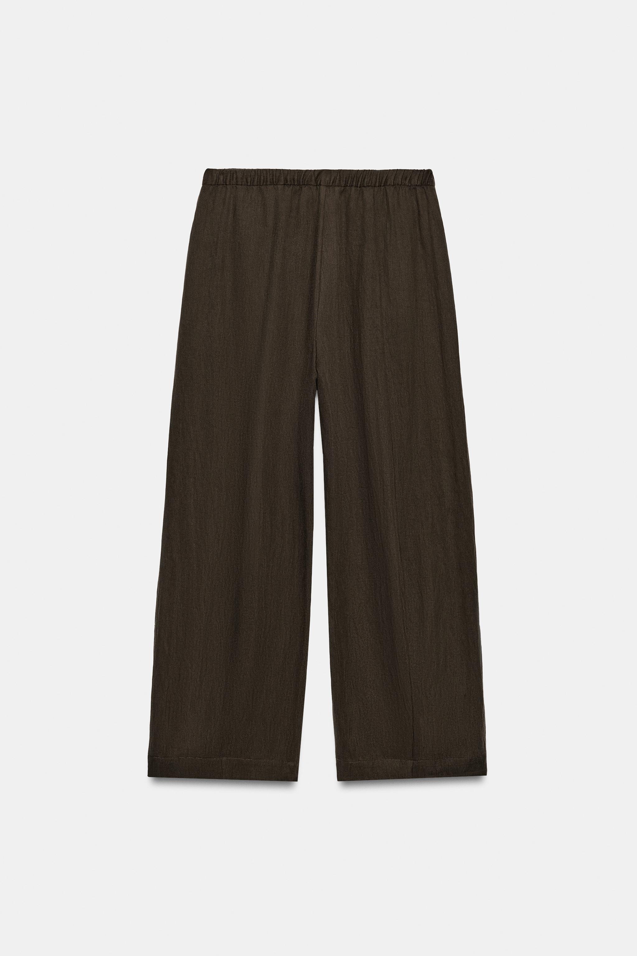 Zara ZW COLLECTION BARREL PANTOLON görsel 7