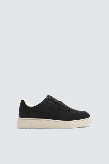 CHINELO EM TECIDO RETRÔ - Preto da Zara
