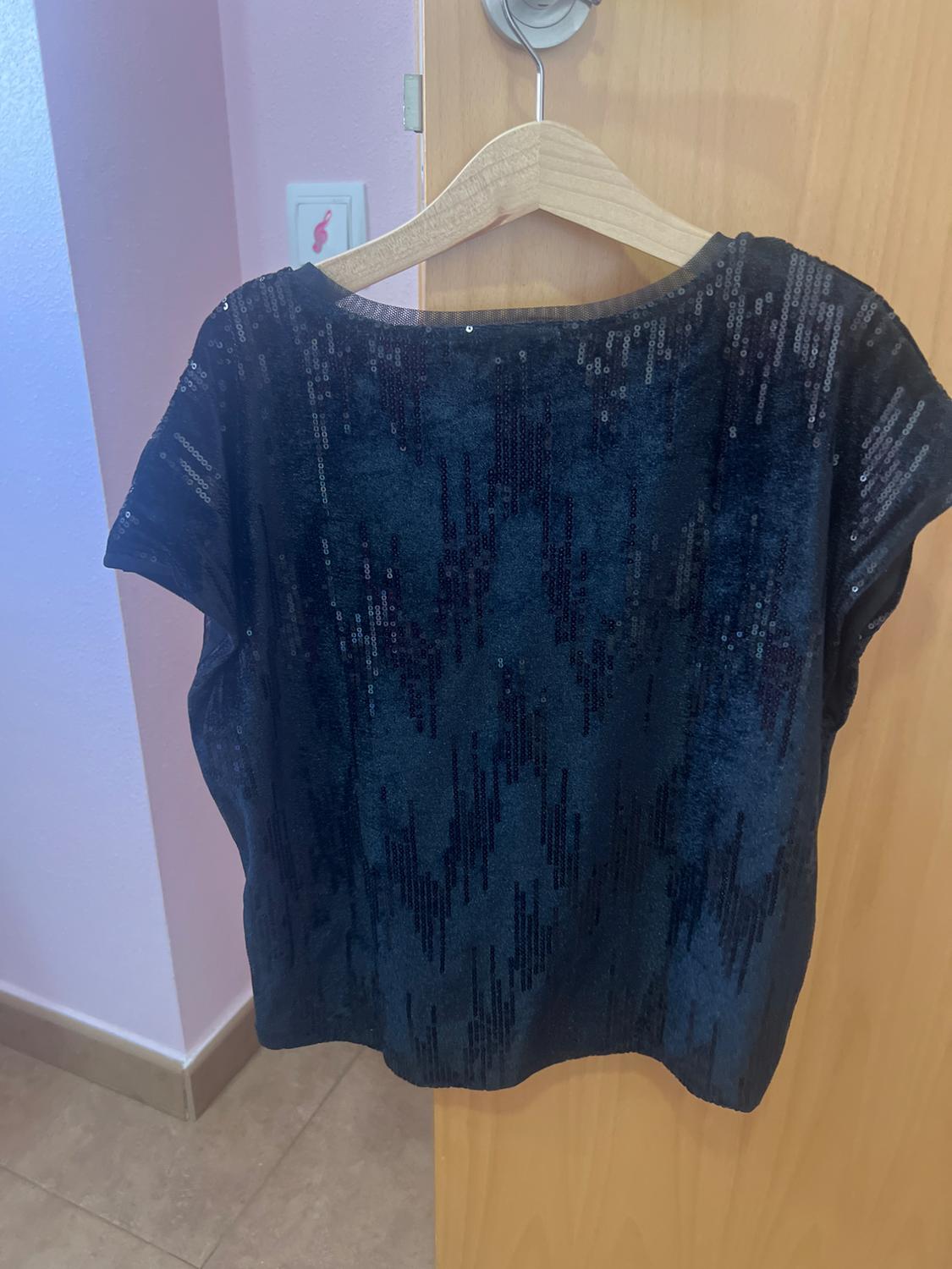 SEQUINNED VELVET T-SHIRT - Image 4