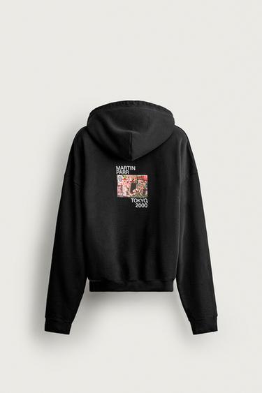 MARTIN PARR © PHOTOGRAPHIC HOODIE - Black by Zara