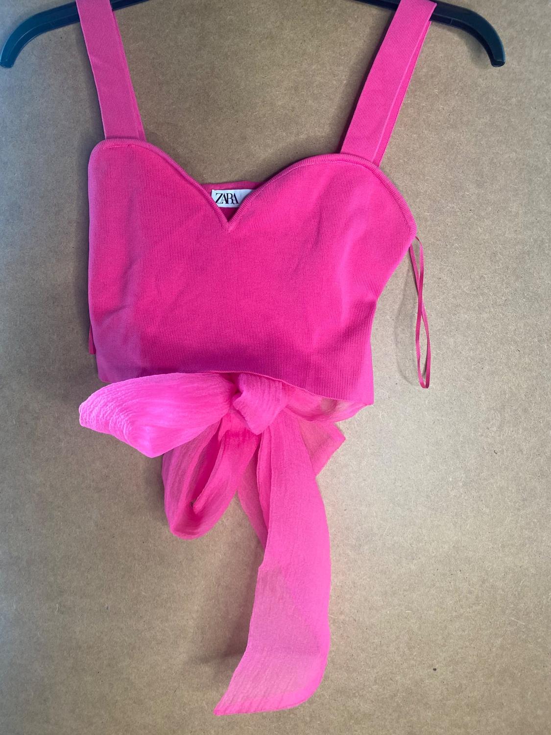 CROP TOP WITH ORGANZA BOW