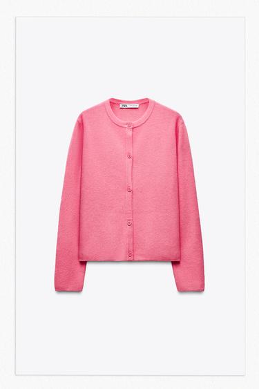 CHAQUETA PUNTO BOTONES - Rosa de Zara