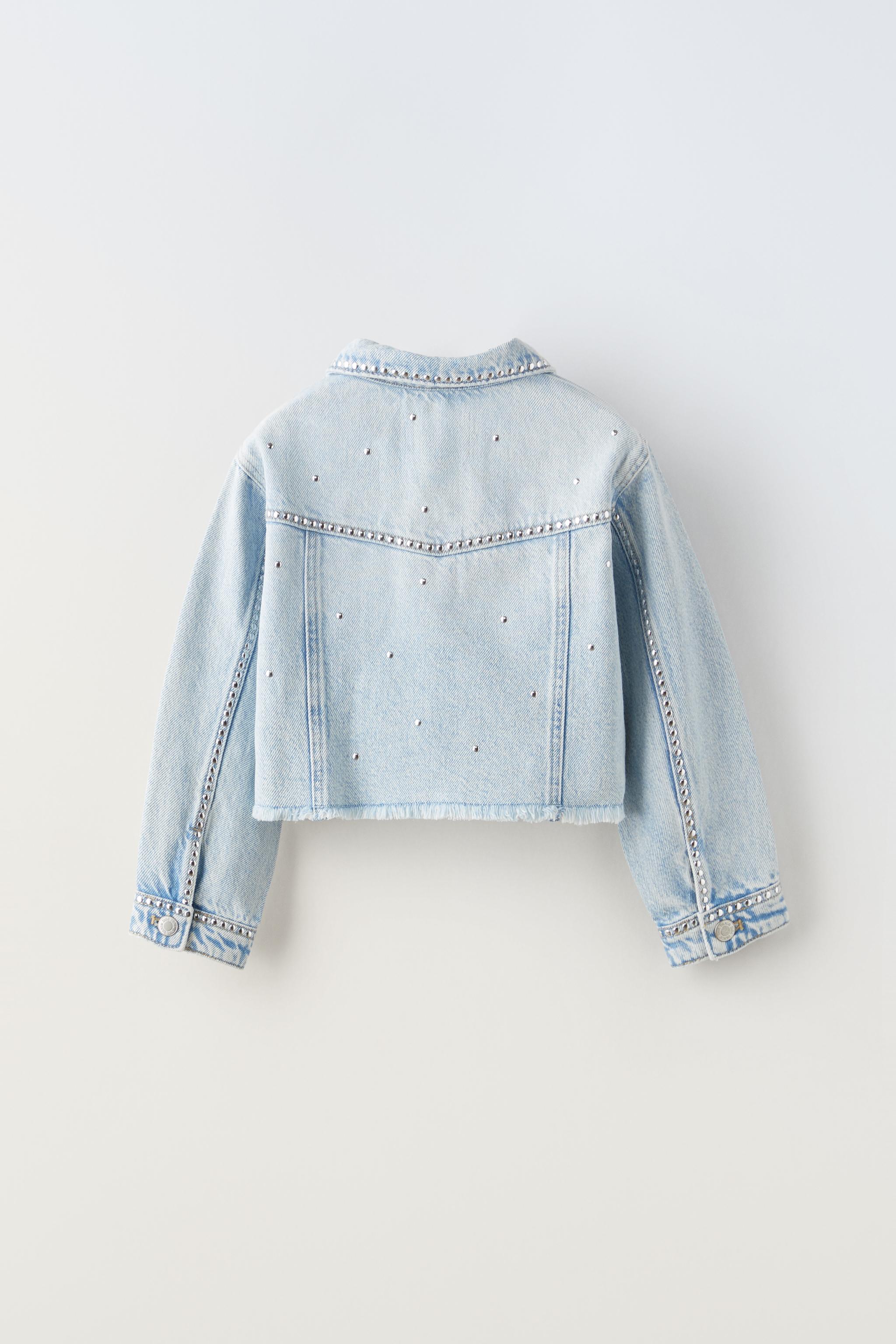 Studded blue 2024 jean jacket