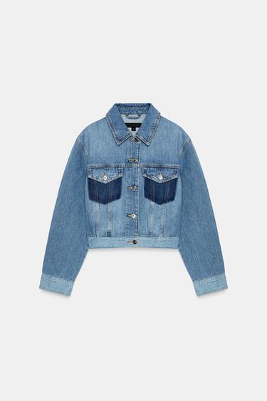 BLOUSAON Z1975 COURT EN DENIM ASSOCIÉ - Bleu moyen de Zara - Image 5