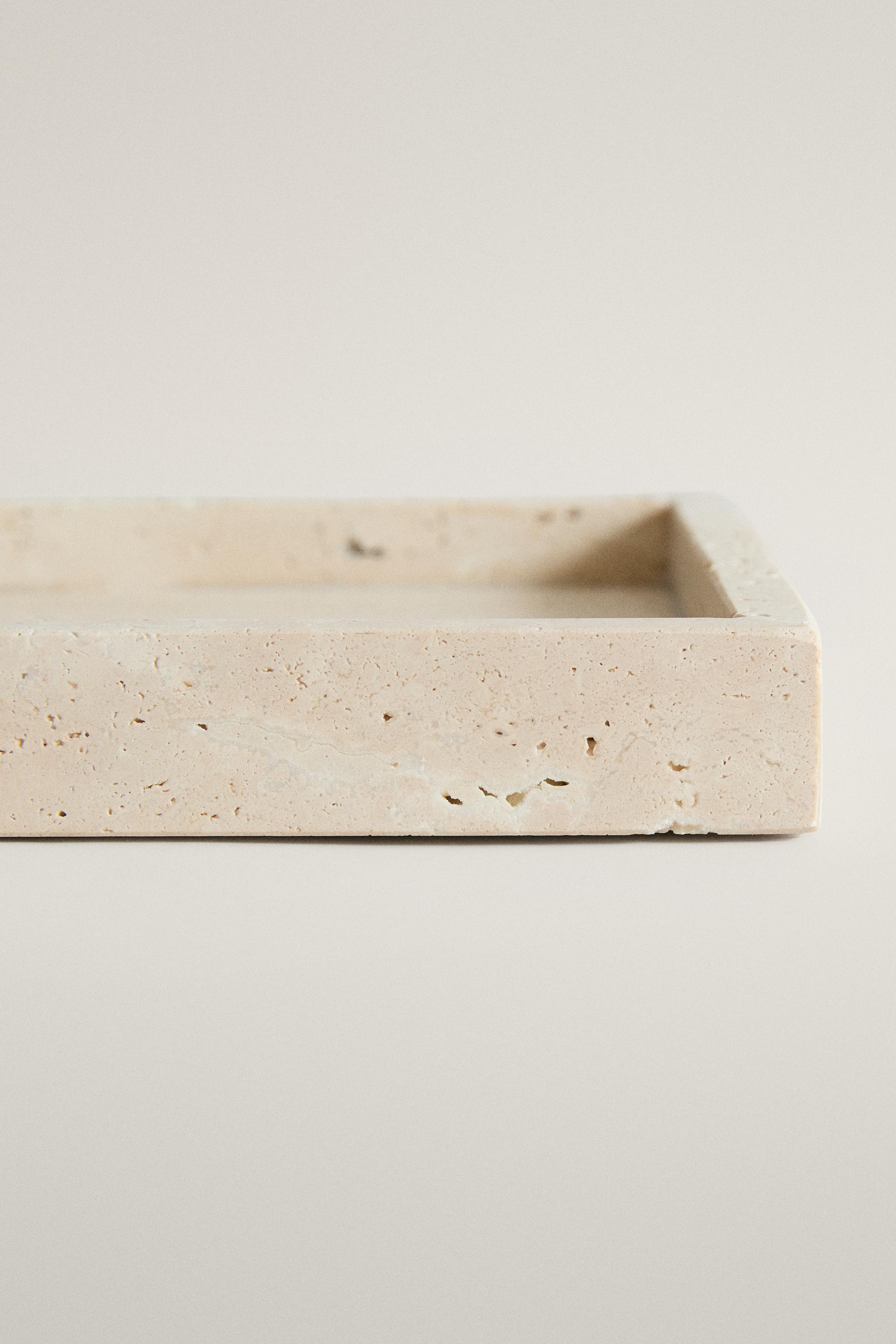 PORTE-SAVON SALLE DE BAIN MARBRE BEIGE