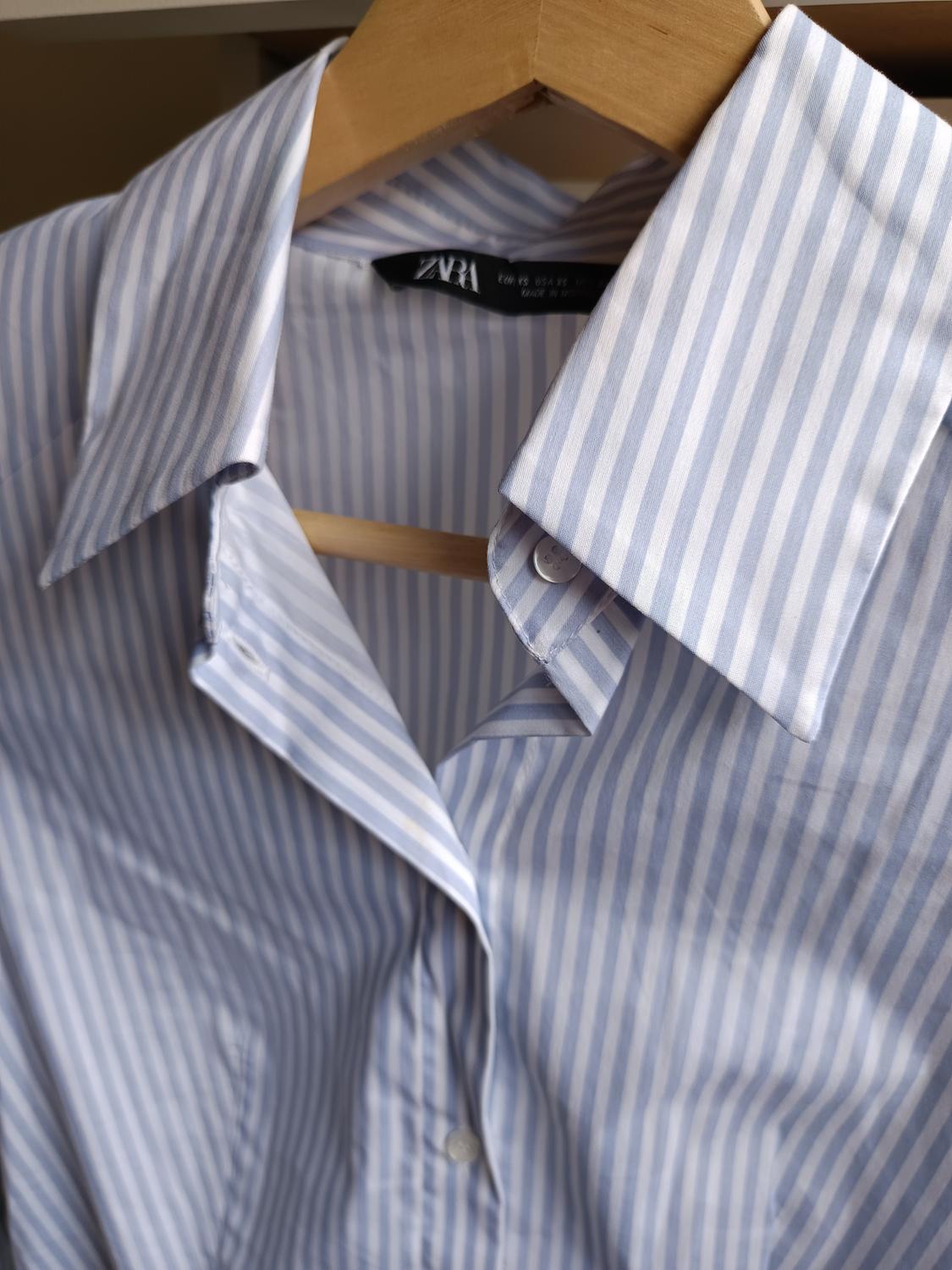 STRIPED SHIRT-STYLE BODYSUIT - Image 3