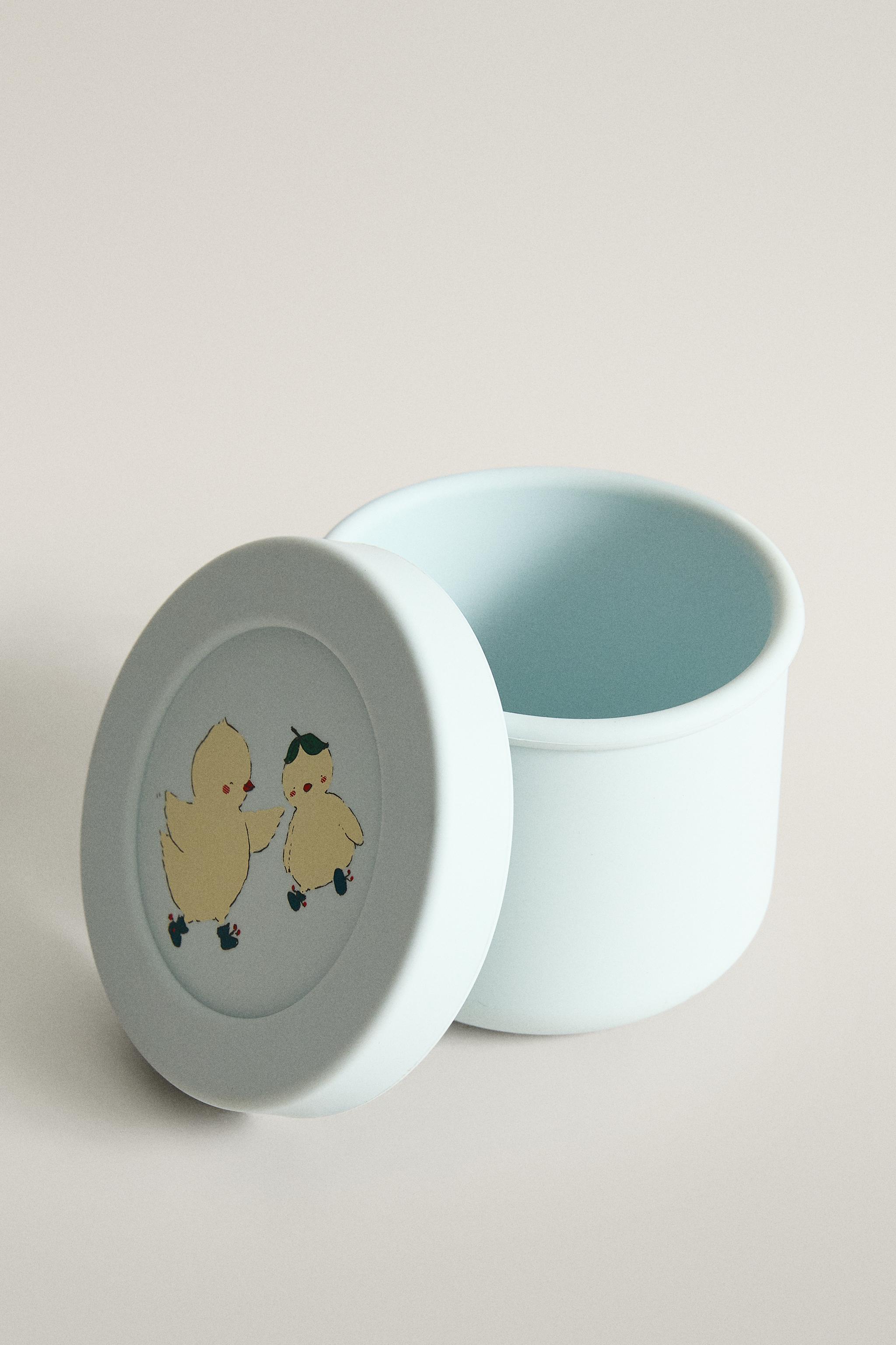 LUNCH BOX ENFANT SILICONE POUSSIN