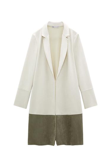 FAUX SUEDE COAT