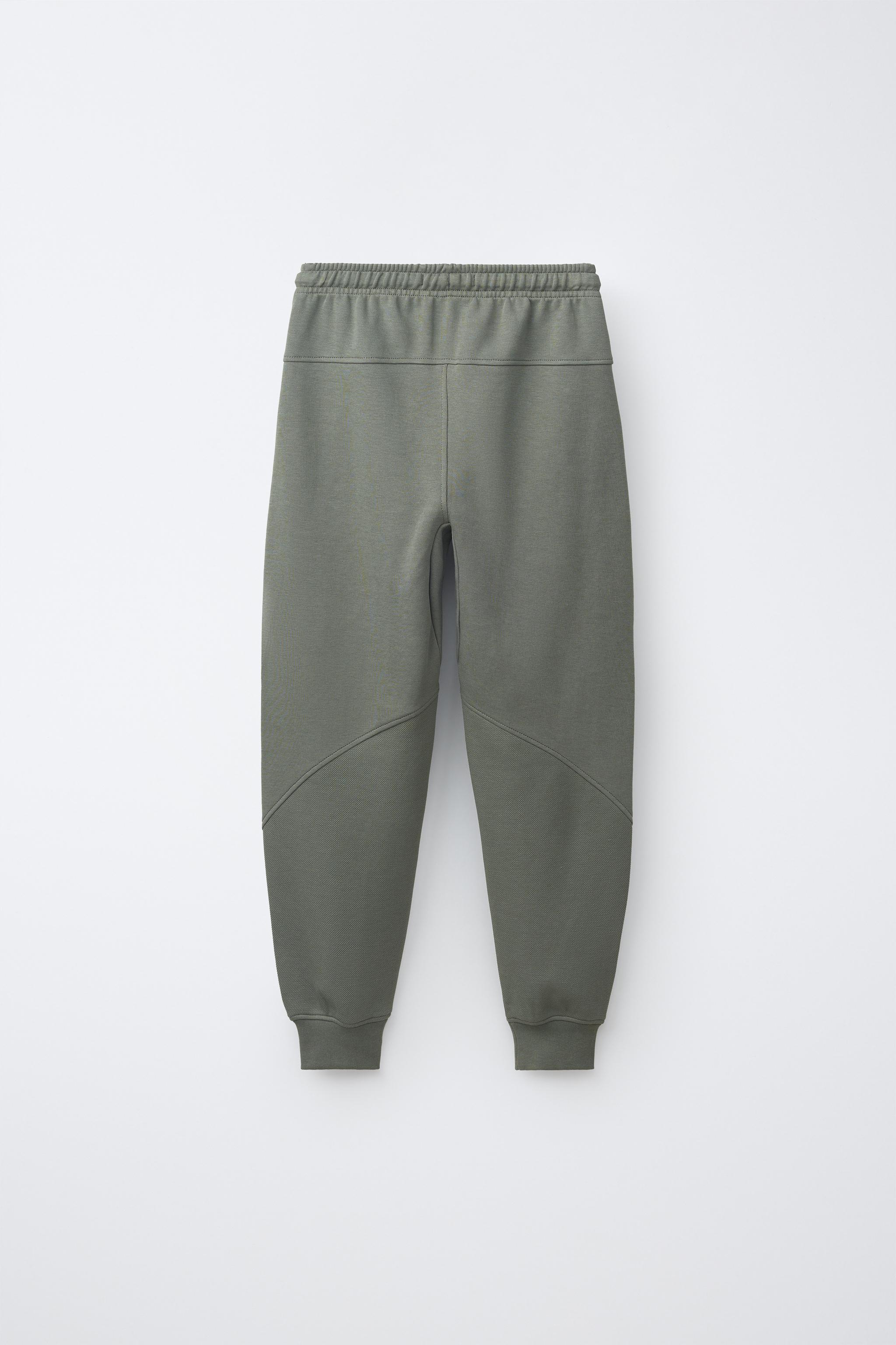 INTERLOCK PLUSH TROUSERS - Light khaki | ZARA South Africa