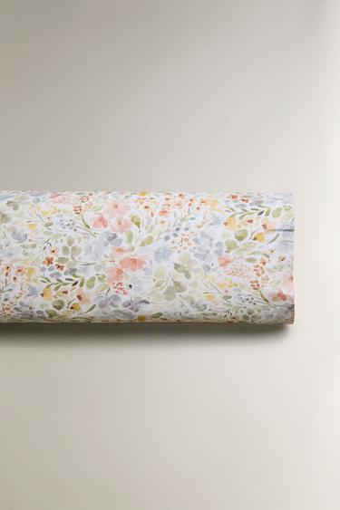 TAIE D’OREILLER IMPRIMÉ FLORAL - Blanc cassé de Zara - Image 4
