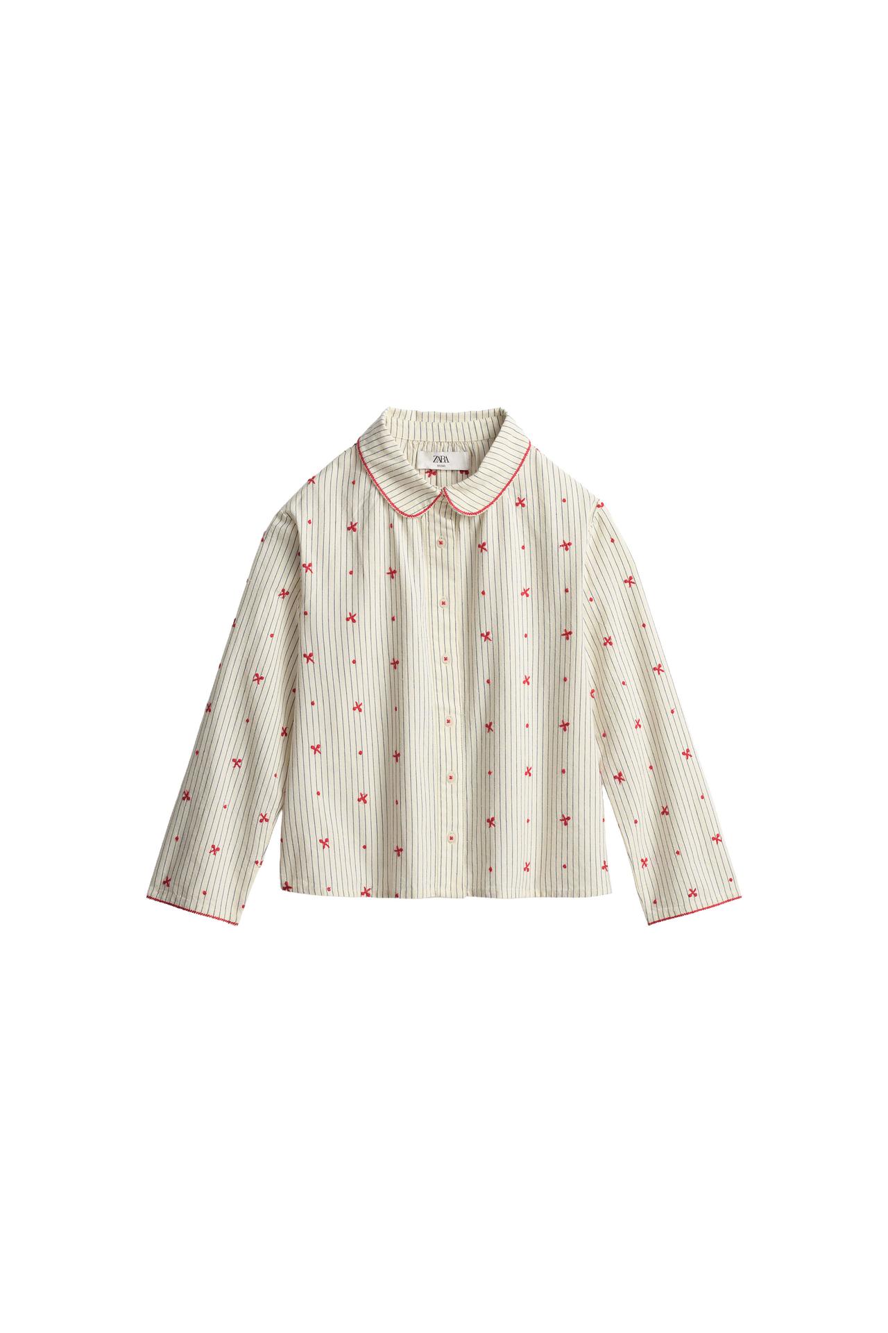 LIMITED EDITION STRIPED AND EMBROIDERED SHIRT