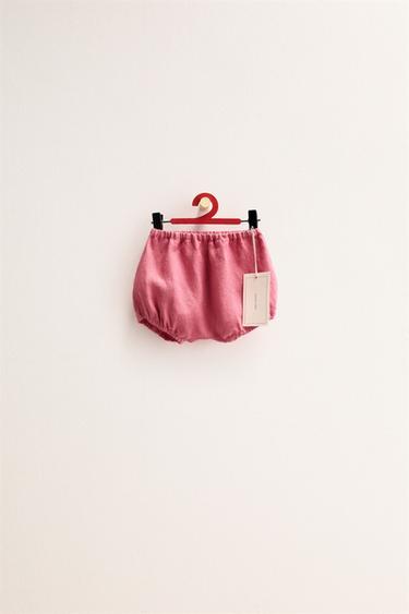 ZARA TIMELESS - BLOOMER 100% LINO - Rosa de Zara