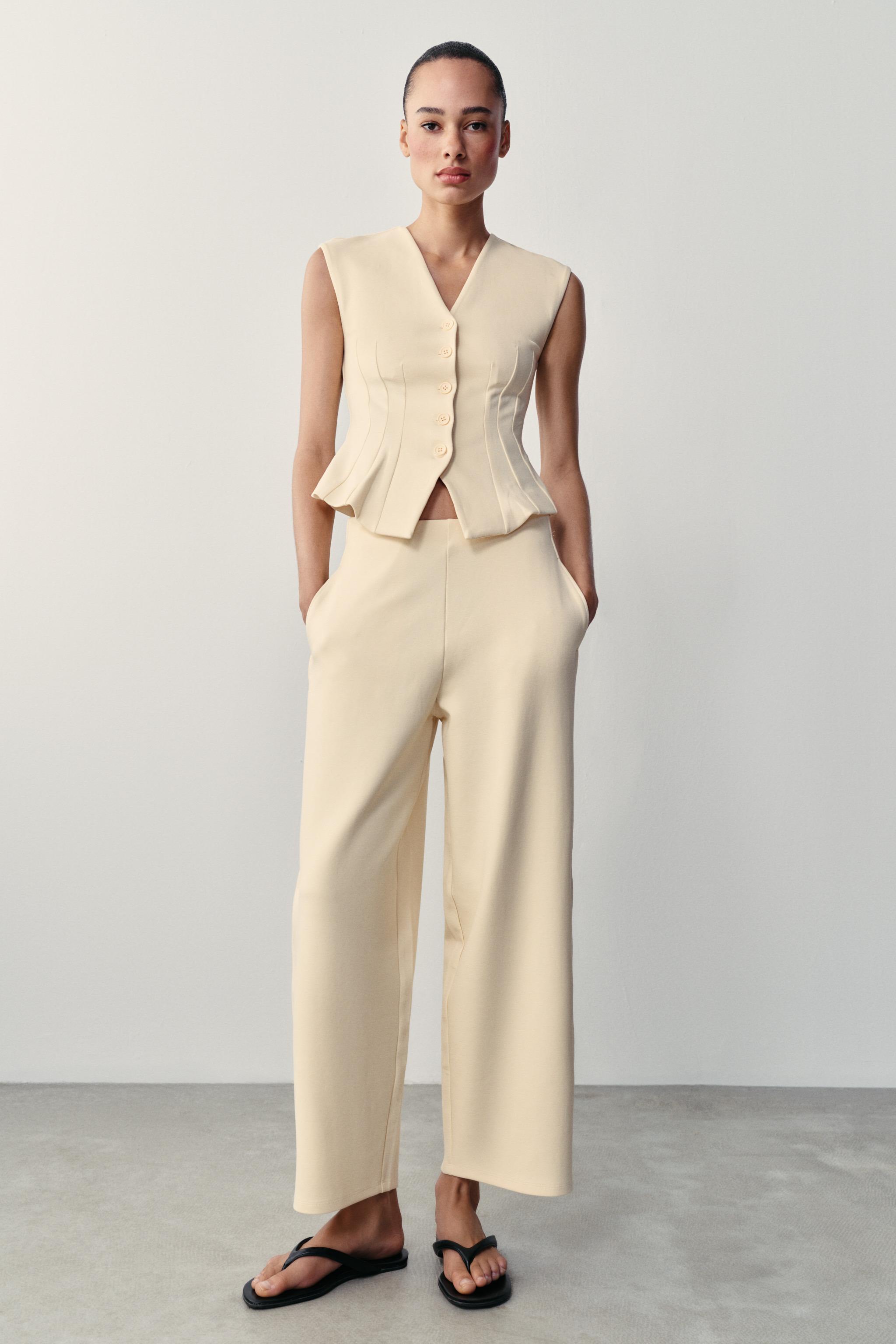 INTERLOCK BALLOON PANTS — Yellow