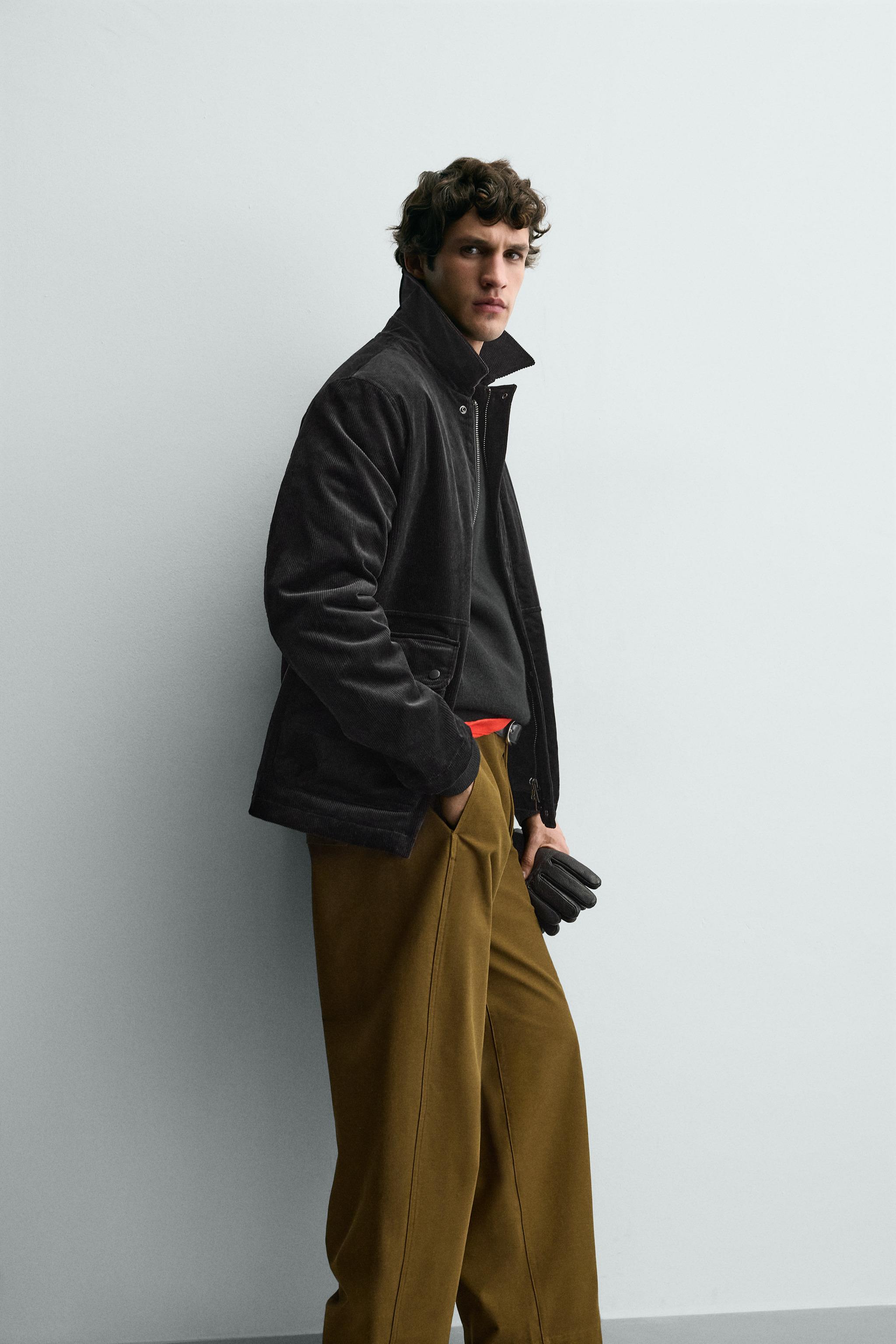 ポケット付きコーデュロイジャケット - カーボン | ZARA Japan / 日本
