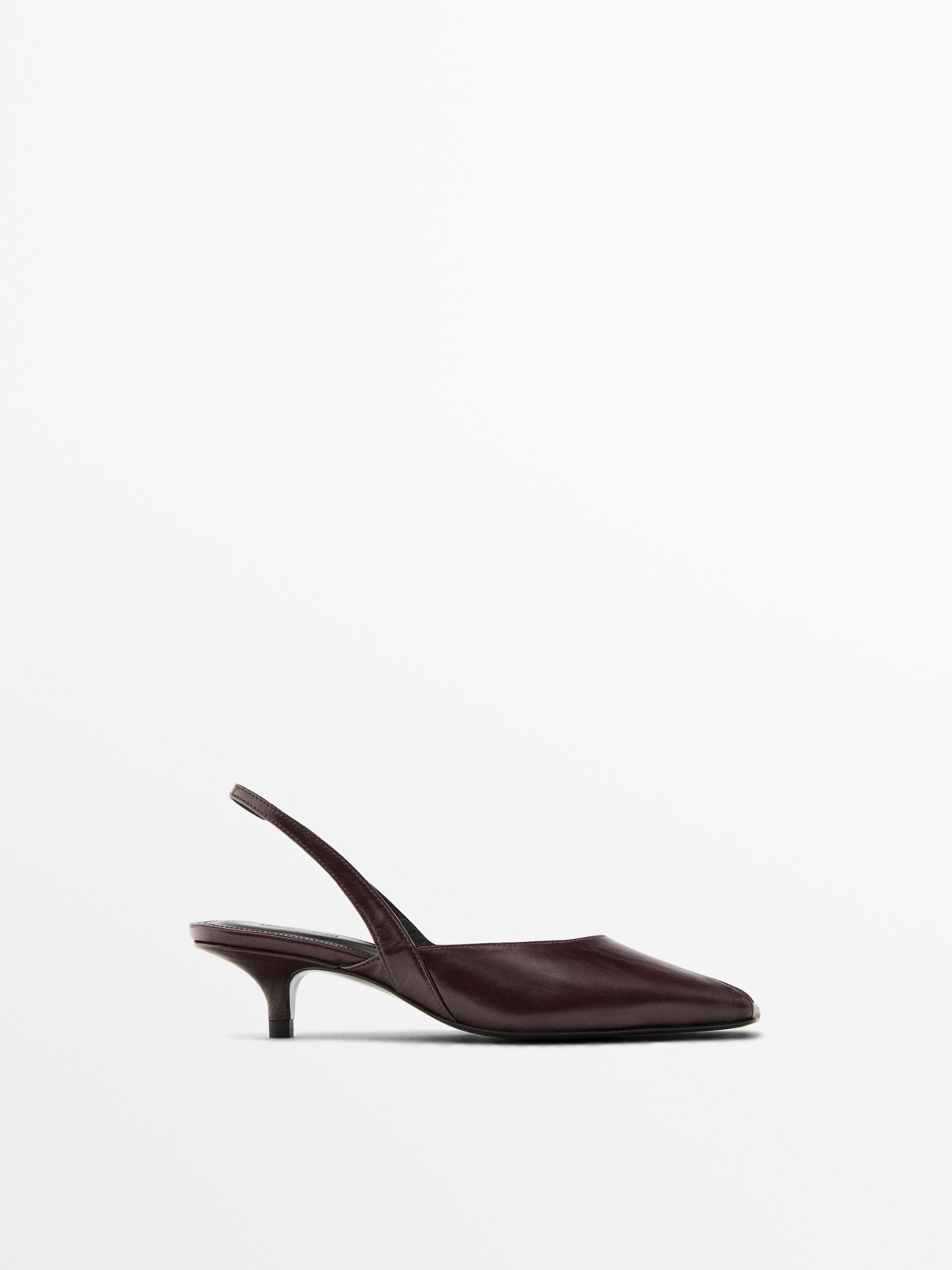 High-heel sandals with open toe