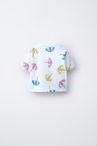 2-PACK OF UMBRELLA PRINT T-SHIRTS - Yellow by Zara - Image 2