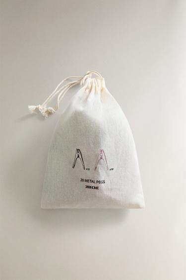 LOT PINCES MÉTALLIQUES VÊTEMENTS (LOT DE 20) - Rouge / Noir de Zara - Image 3