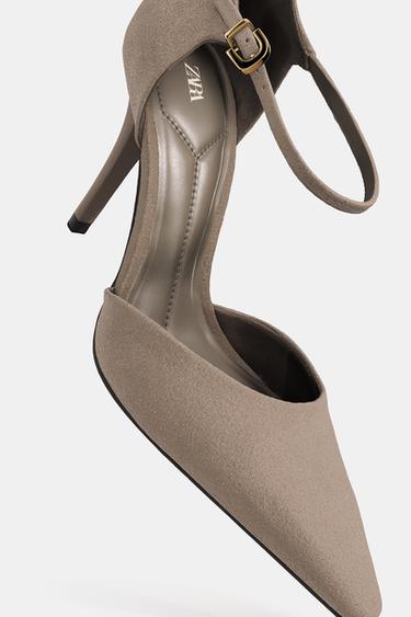 CHAUSSURES À TALONS BRACELET - Gris taupe de Zara - Image 6
