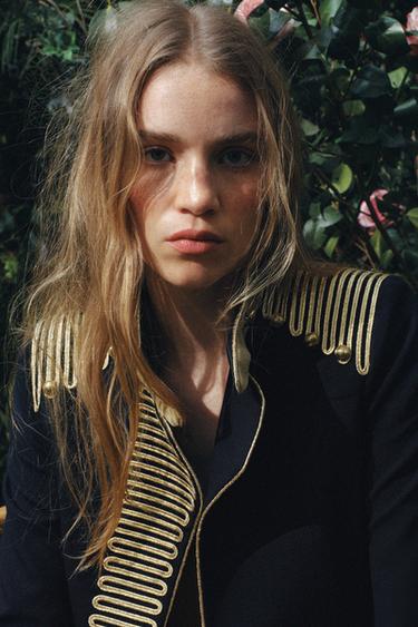 VESTE À BRANDEBOURGS ZW COLLECTION LIMITED EDITION - Bleu marine foncé de Zara - Image 0