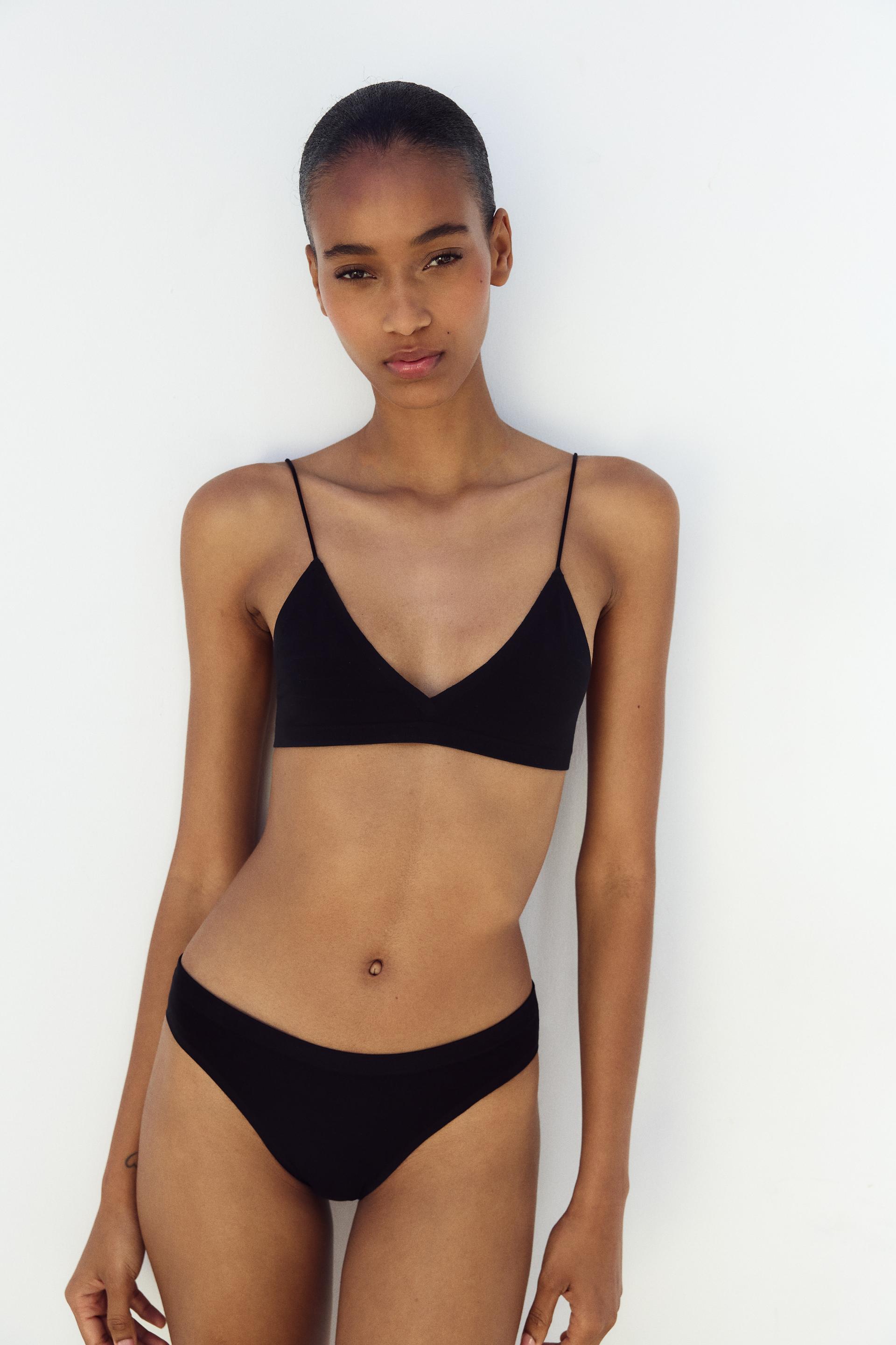 SUJETADOR SEAMLESS TIRANTES Negro ZARA Espa a sujetador-seamless-tirantes-negro-zara-espa-a