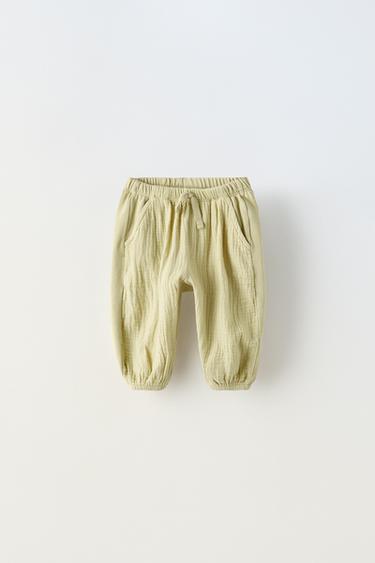 CALÇA COMBINADA - Lima-claro da Zara - Imagem 0