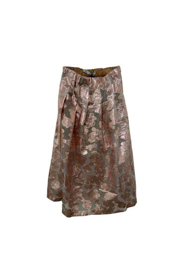 ZARA STUDIO LIMITED EDITION JACQUARD METALLIC SKIRT