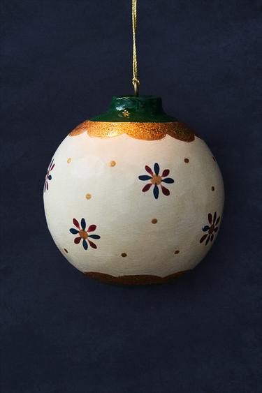 FLORAL PAPER CHRISTMAS TREE DECORATION — Multicolored 1