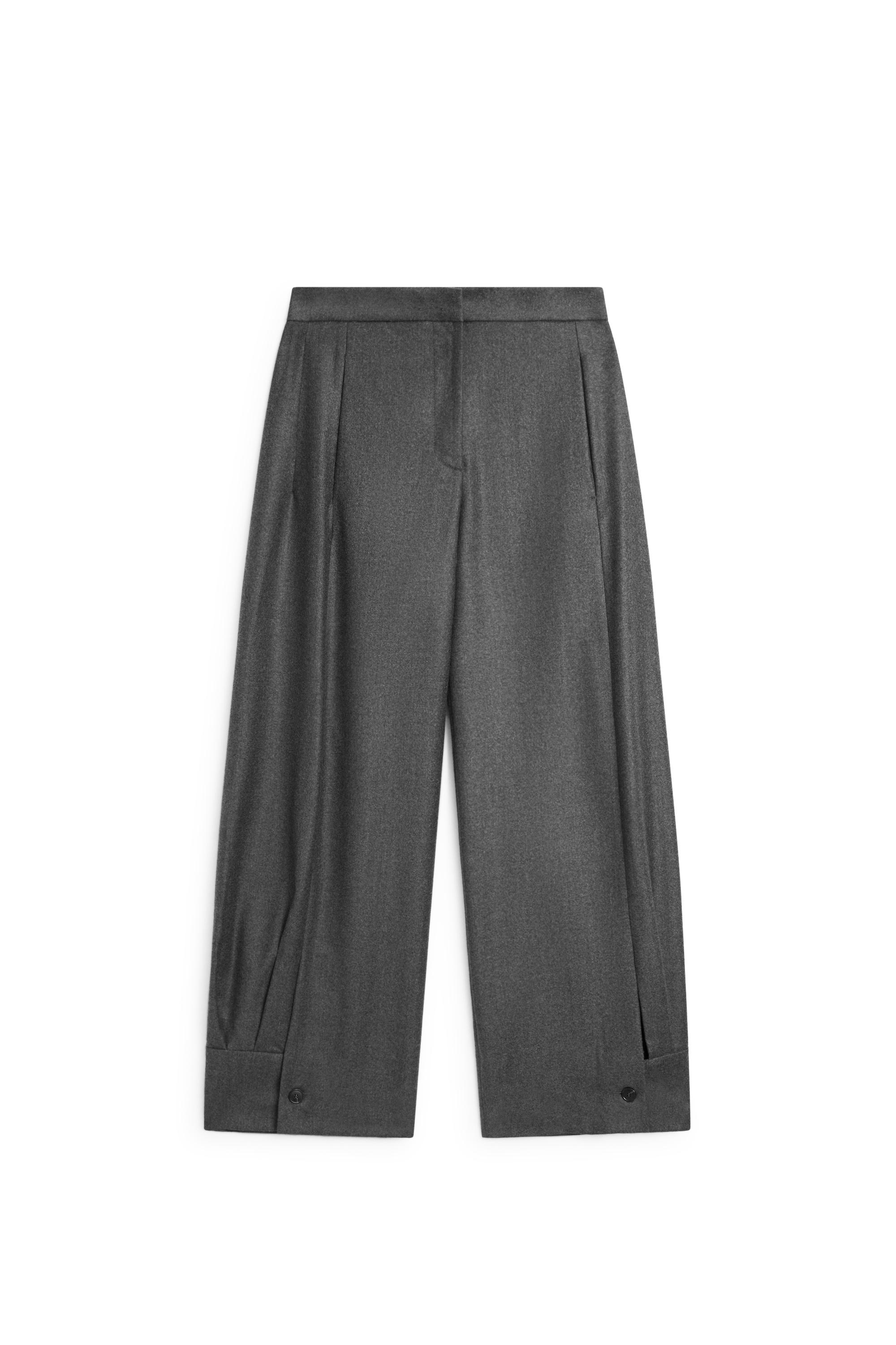 100% wool trousers with hem button detail - Cobalt | ZARA United