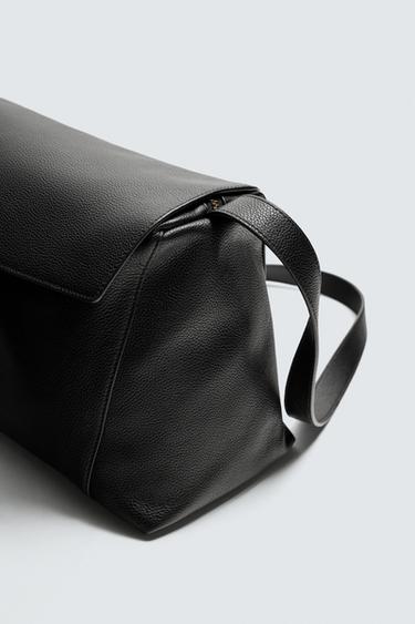 SAC BANDOULIÈRE EN CUIR L ÉDITION LIMITÉE - Noir de Zara - Image 5