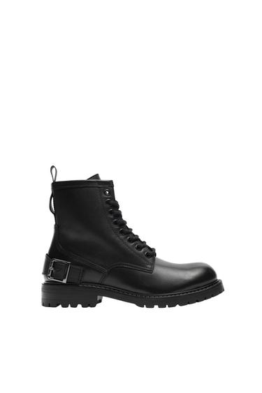 LACE-UP LEATHER BOOTS
