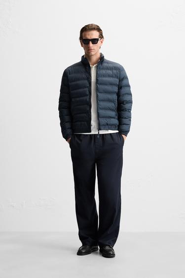 LIGHTWEIGHT PUFFER JACKET - Navy blue by Zara