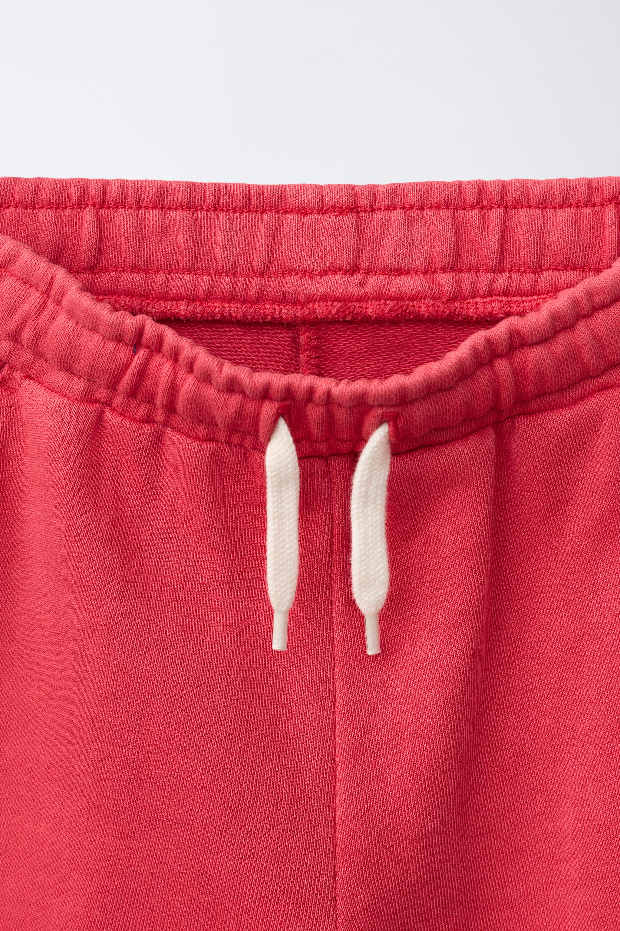 Детские шорты Zara PLUSH NUMBER AND GRAFFITI SHORTS — фото 4