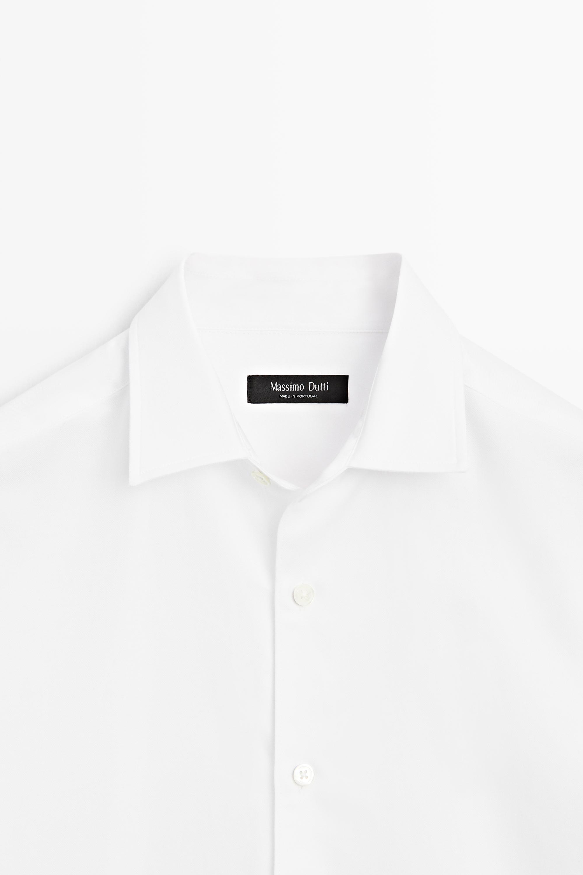 Chemise regular fit twill 100 % coton
