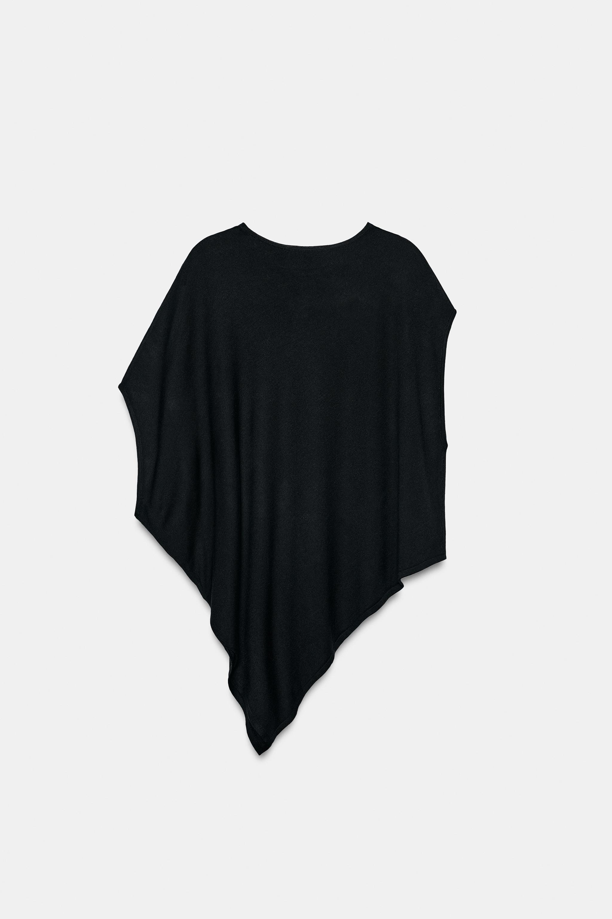 Zara Asimetrik Triko Top görsel 6