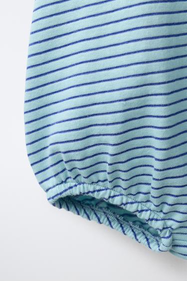 BODY À RAYURES - Bleu / Blanc de Zara - Image 3
