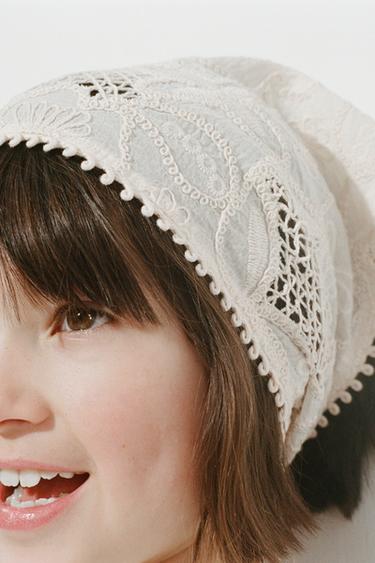 BANDANA JOSTA AR CAURSPĪDĪGIEM TAURIŅIEM - Nebalināts no Zara