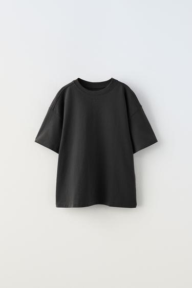 MEDIUM WEIGHT T-SHIRT - Anthracite grey by Zara