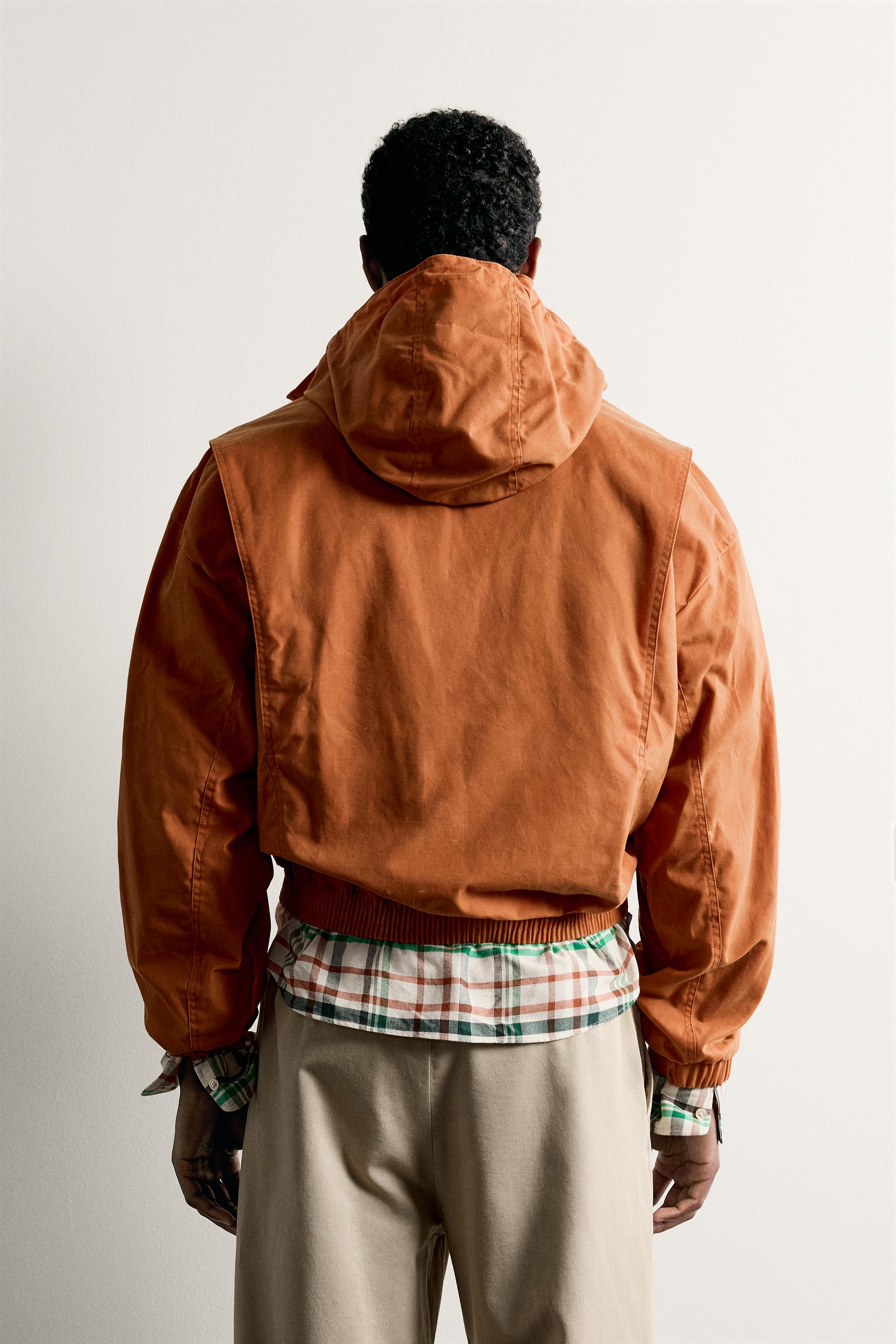WAXED-EFFECT RELAXED FIT JACKET