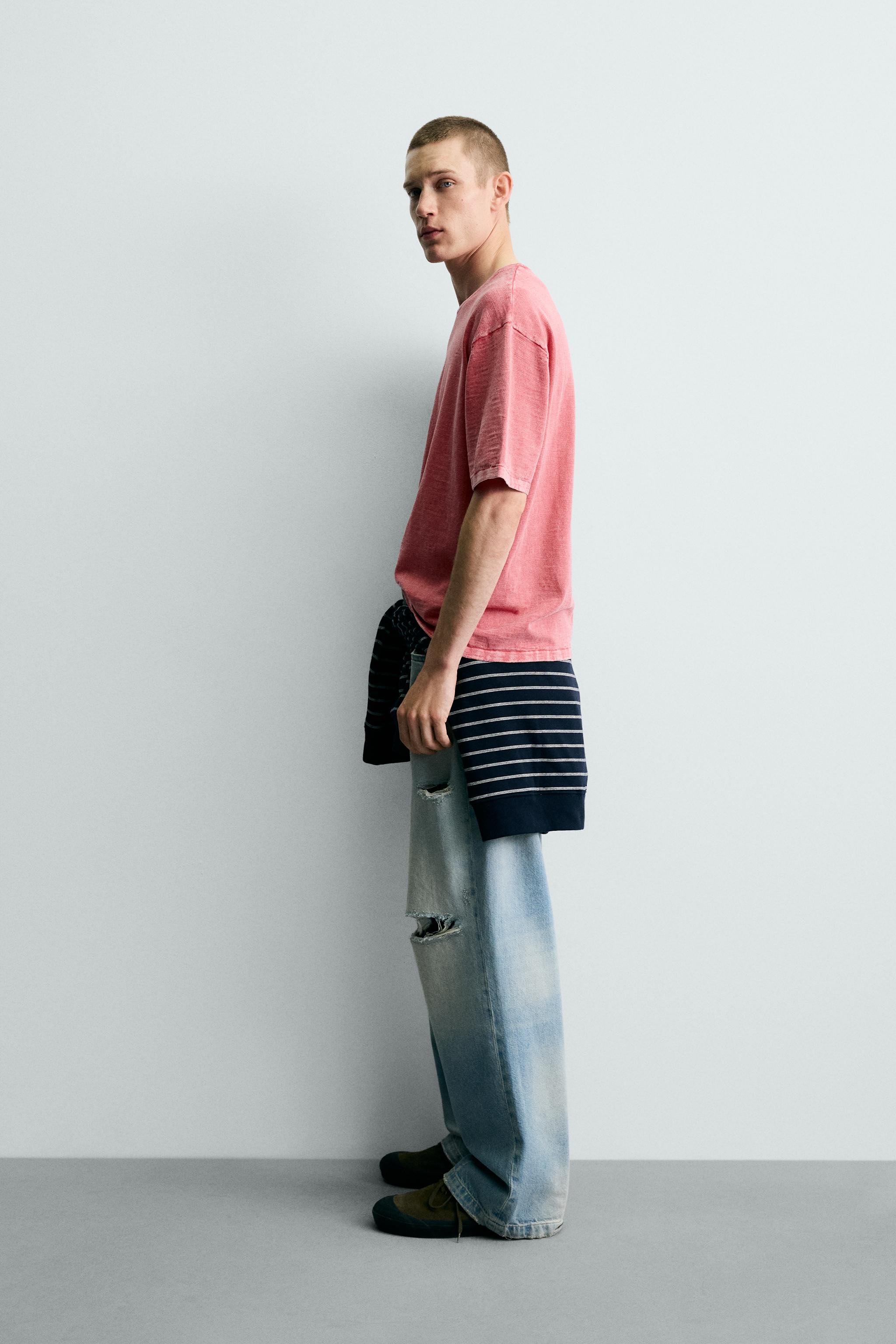 FLAMÉ TEXTURED KNIT T-SHIRT