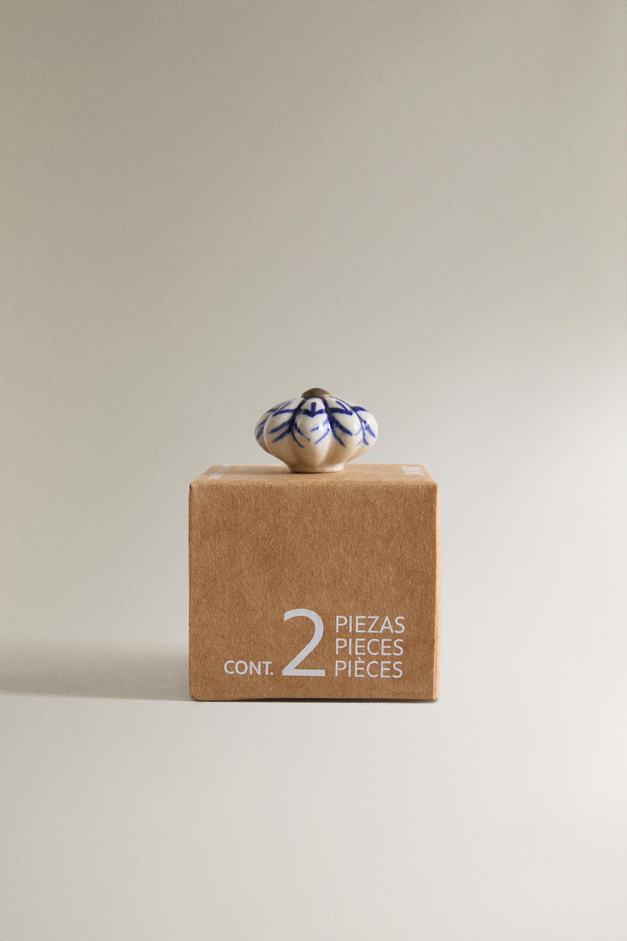 PACK OF STONEWARE DOOR KNOBS (PACK OF 2)