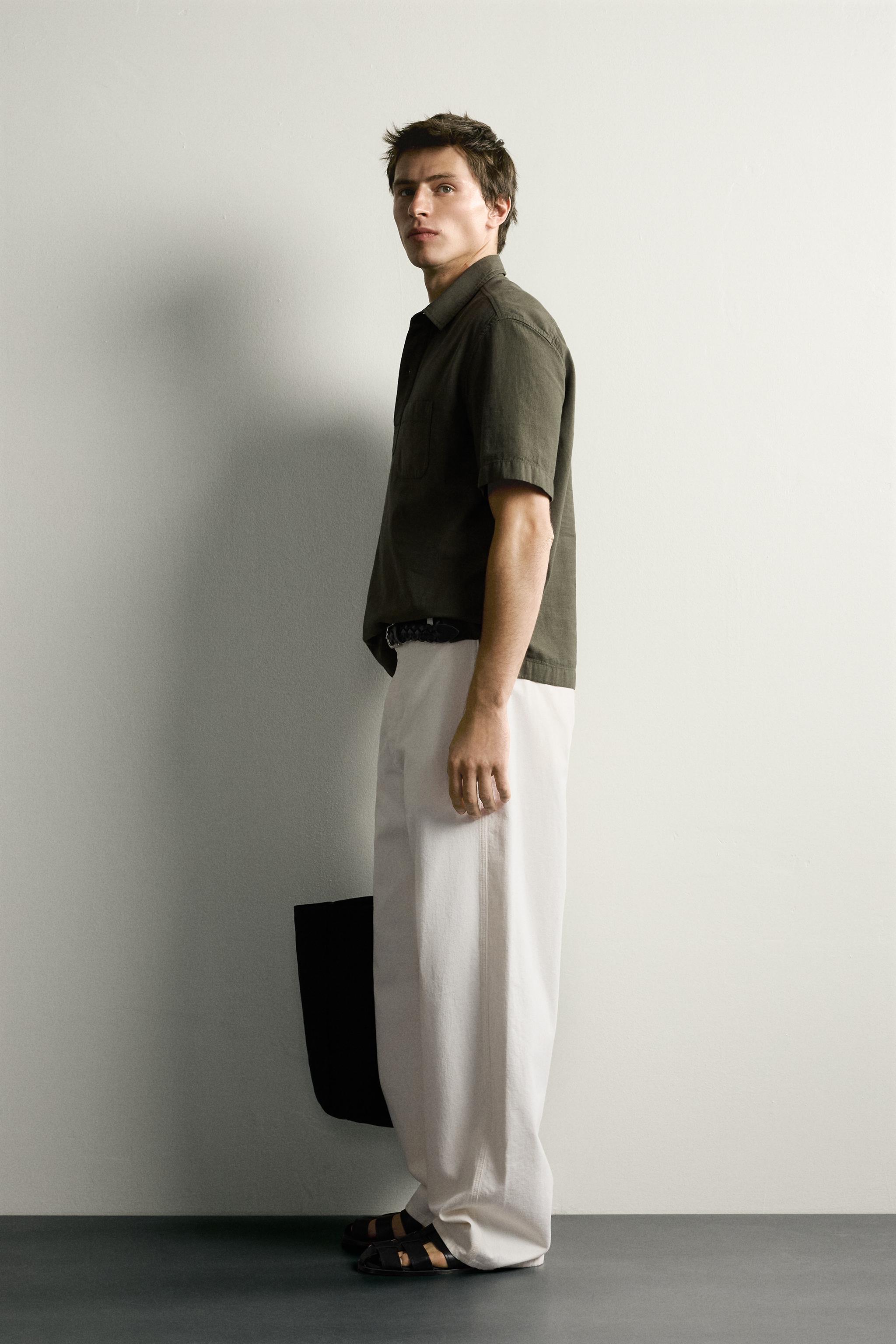 Мужские рубашки Zara REGULAR FIT POLO SHIRT — фото 4