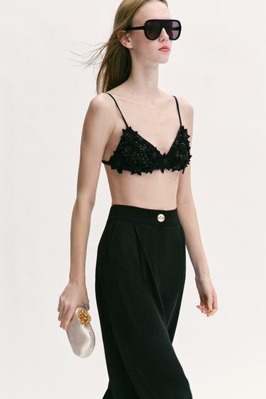 КЛАТЧ З МЕТАЛЕВОЮ ДЕТАЛЛЮ - white Zara