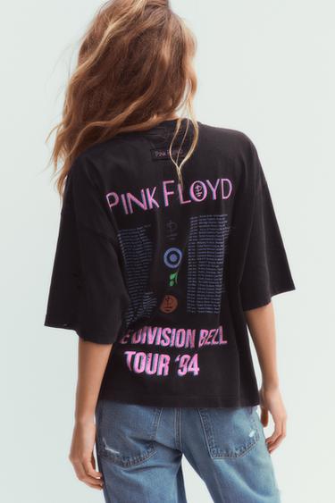 PINK FLOYD WASHED-EFFECT T-SHIRT - Anthracite grey by Zara - Image 3